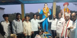 बळीराजा प्रकल्पग्रस्त संघर्ष संघटनेच्या वतीने महामानवास महा वंदना